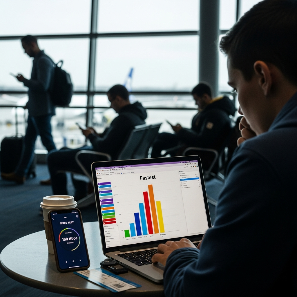 Airport WiFi Speed Rankings - Fastest and Slowest