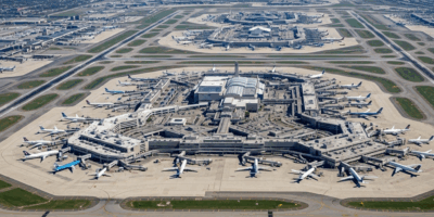 chicago o hare airport aerial view showing runways and termi 20260331 095948
