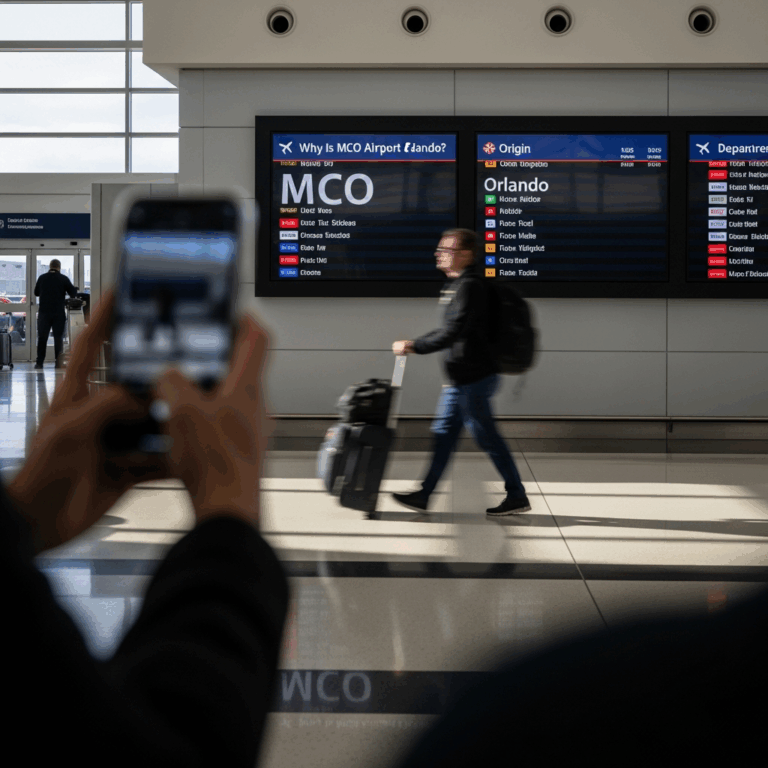 Professional photograph related to: Why Is MCO the Airport Code for Orlando?. High quality, editoria