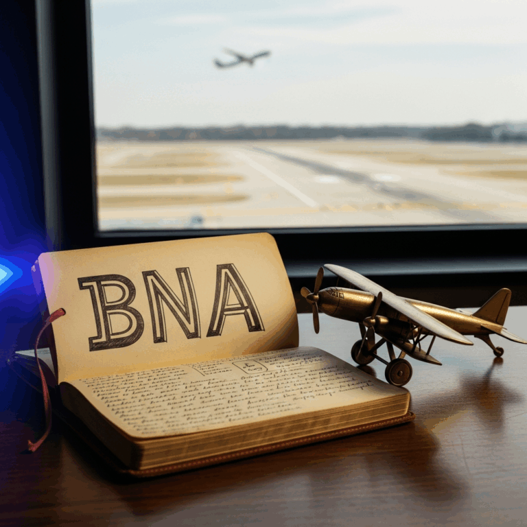 Professional photograph related to: Why Is Nashville Airport Code BNA? The Story Behind the Letters.